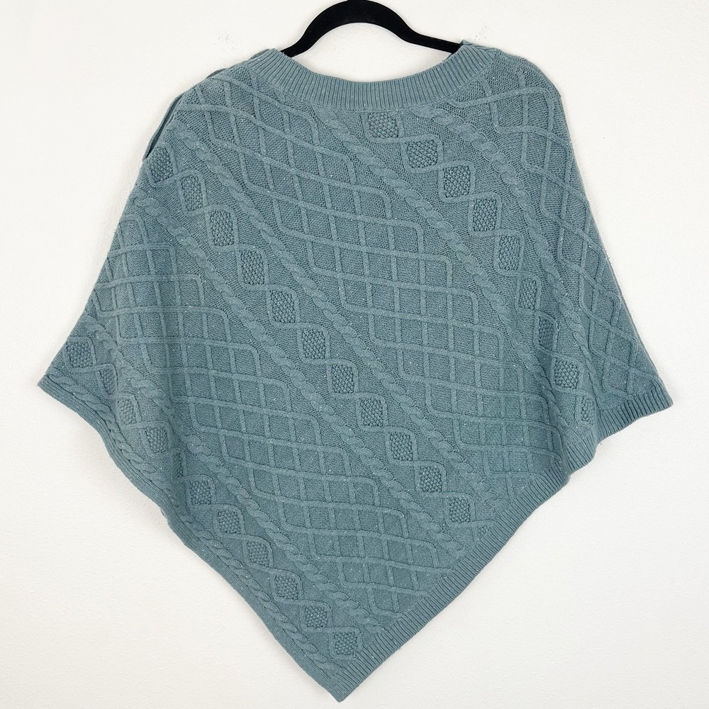 J.Jill Cable Knit Poncho Sz: S-L - Picture 4 of 8